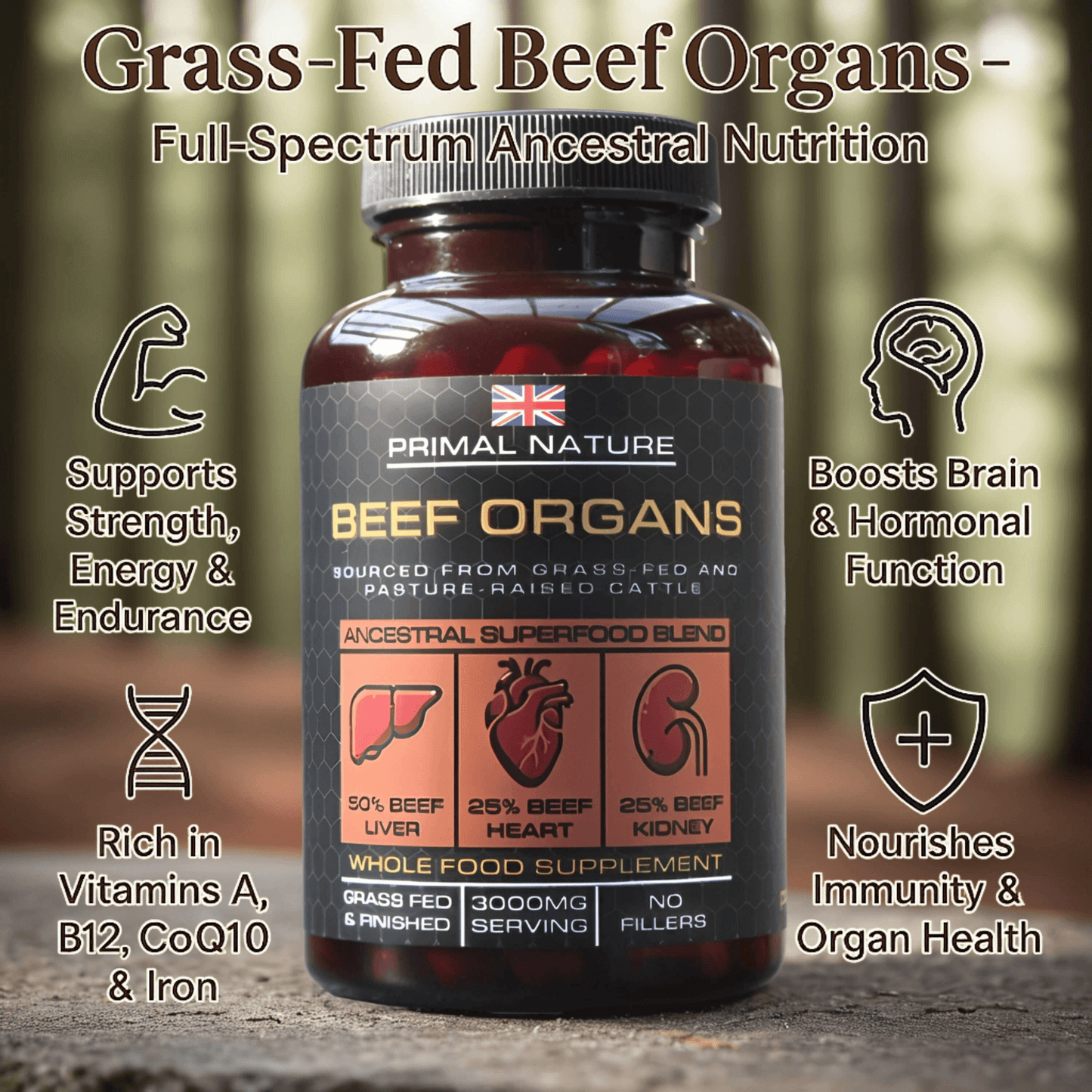 Grass-Fed Beef Organs