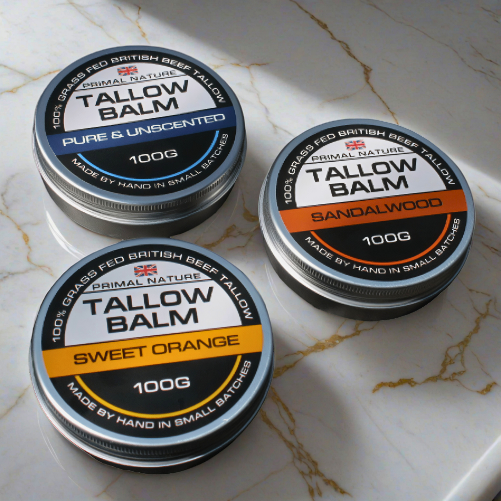 Grass-Fed Tallow Balm | Unscented | Sweet Orange | Sandalwood | 100g